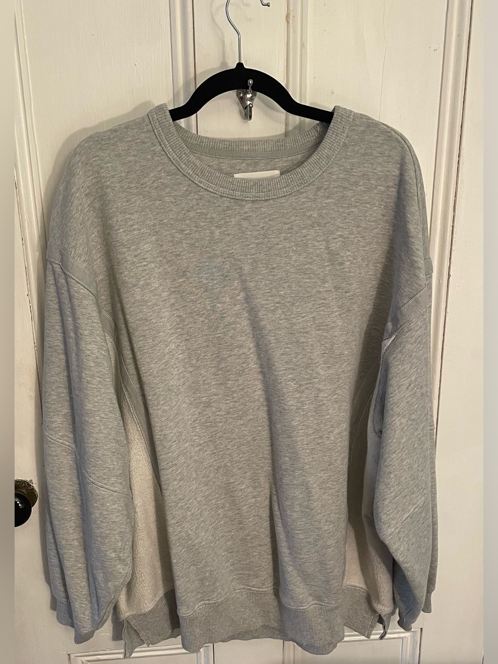 Aerie NEW Keep it Light Crew Sweatshirt Grey Women's Medium